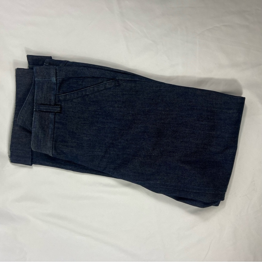 J. Crew Women’s Dark Denim Cuffed Tousers Jeans - Picture 9 of 9